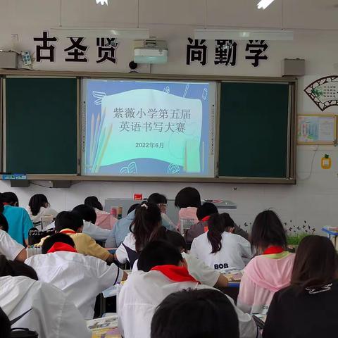 安阳市红庙街（紫薇）小学第五届英语书写大赛——五四班作品集